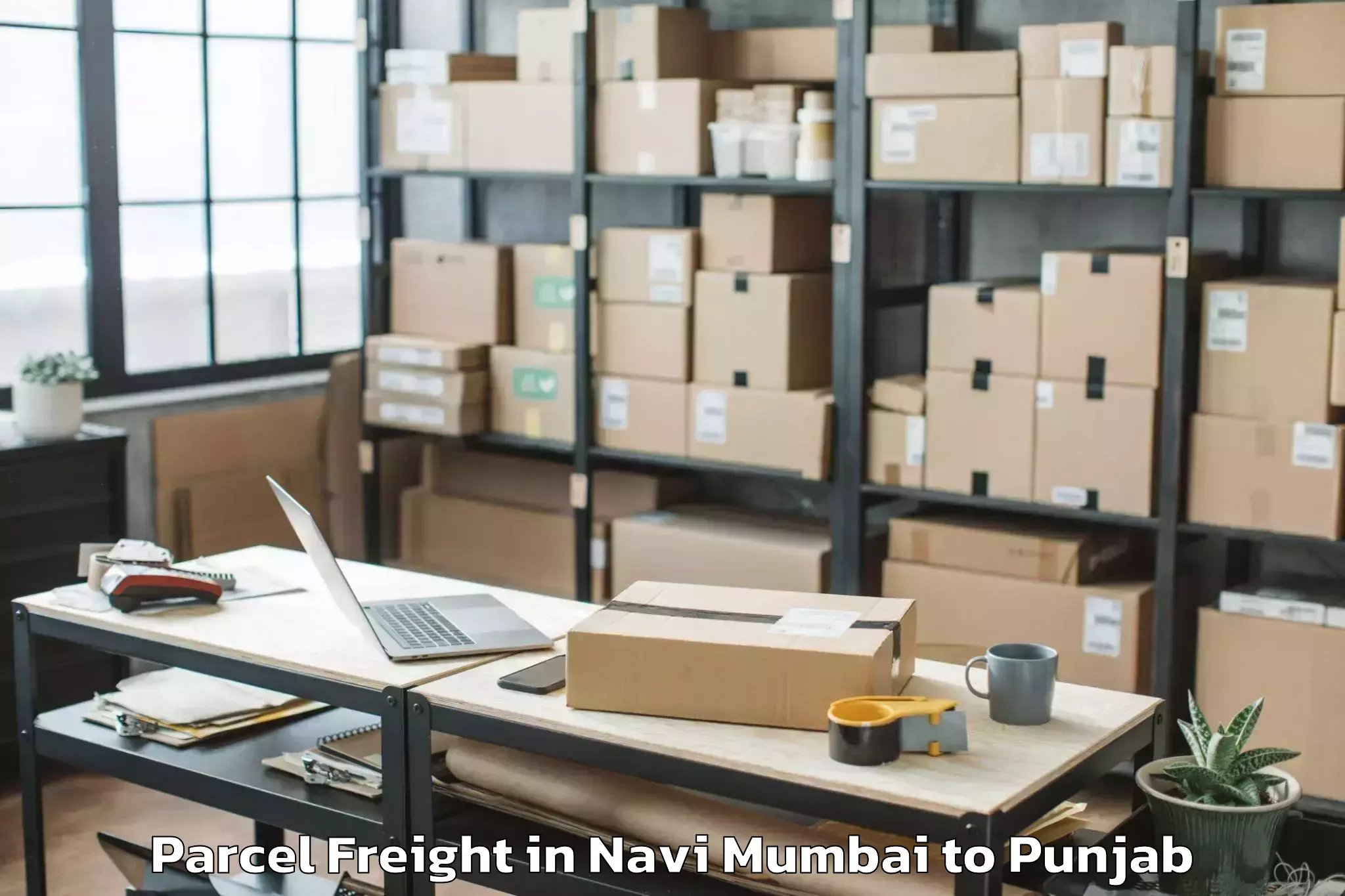 Book Your Navi Mumbai to Talwandi Bhai Parcel Freight Today